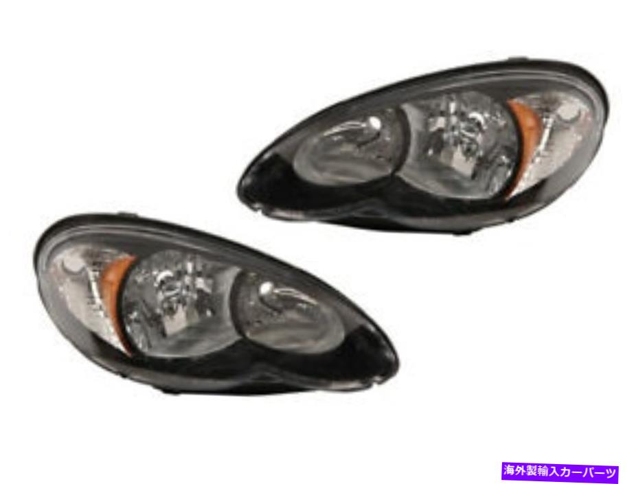 USヘッドライト PT CRUISER 06 07 08 08 09 10黒ヘッドライト対511604 2 3 AB AE AF For Pt Cruiser 06 07 08 09 10 Black Headlight Pair 511604 2 3 Ab Ae Af【並行輸入品】