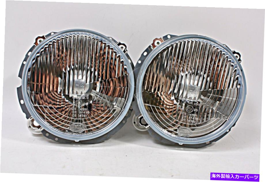 USヘッドライト Hella Mercedes G-Class W460 W463 79-ハロゲンヘッドライトペア1A8004148-007 HELLA Mercedes G-Class W460 W463 79- Halogen Headlights Pair 1A8004148-007【並行輸入品】
