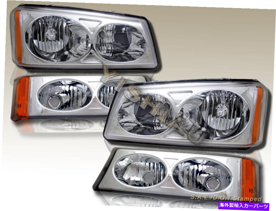 USヘッドライト 03 04 05 06 Chevy Silverado Avalanceヘッドライト+バンパーライトクリア 03 04 05 06 Chevy Silverado Avalance Headlights+ Bumper Lights Clear【並行輸入品】