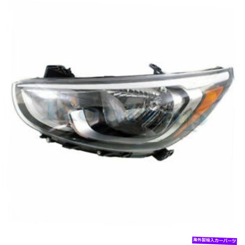 USヘッドライト 15-17アクセントフロントヘッドライトヘッドランプスタンダードヘッドライトW / O LED左側 For 15-17 Accent Front Headlight Headlamp Standard Head Light w/o LED Left Side【並行輸入品】