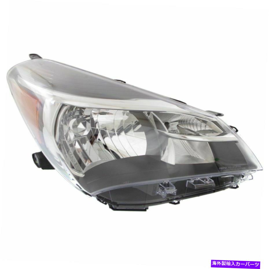 USヘッドライト 2015年から2017年のハロゲンヘッドライトTOYOTA YARIS右リフレクタタイプ Halogen Headlight For 2015-2017 Toyota Yaris Right Multi-Reflector Type【並行輸入品】