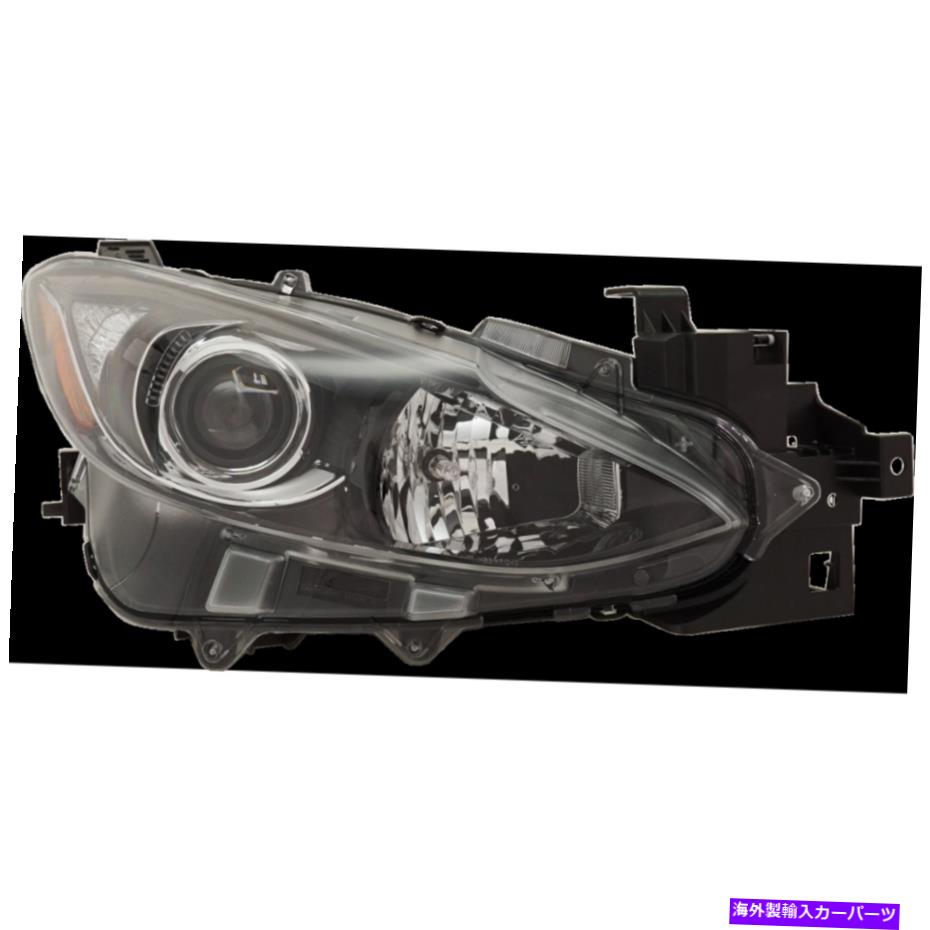 USヘッドライト Mazda 3 Sedda / Hatchback 2014 2015 2016 Headlightアセンブリハロゲンドット Fits Mazda 3 Sedan/Hatchback 2014 2015 2016 Headlight Assembly Halogen DOT【並行輸入品】