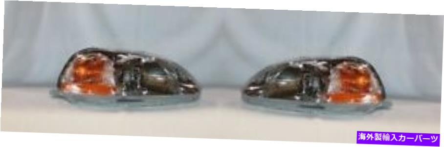 USヘッドライト 1996-1998ホンダシビックのための左右の横置きヘッドライトペア Right and Left Side Replacement Headlight PAIR For 1996-1998 Honda Civic【並行輸入品】
