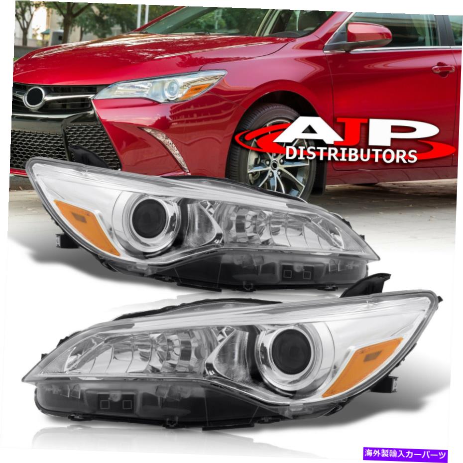 USヘッドライト アンバーコーナーヘッドライトランプアセンブリペア左+右+右~2017 CAMRY XV70 Amber Corner Head Lights Lamps Assembly Pair Left+Right For 2015-2017 Camry XV70【並行輸入品】