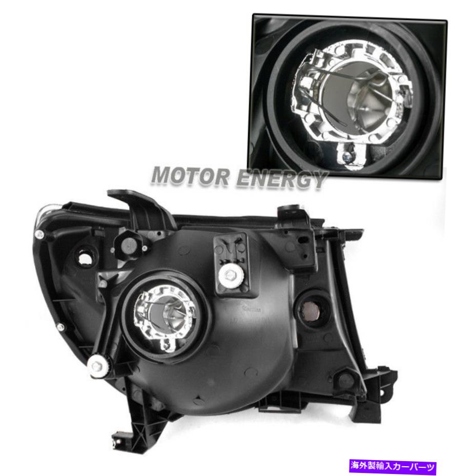 USヘッドライト 05-11トヨタタコマクリスタルブラック/スモークヘッドライト+ DRL LEDシグナル+キセノンHID FOR 05-11 TOYOTA TACOMA CRYSTAL BLACK/SMOKE HEADLIGHT +DRL LED SIGNAL+XENON HID【並行輸入品】