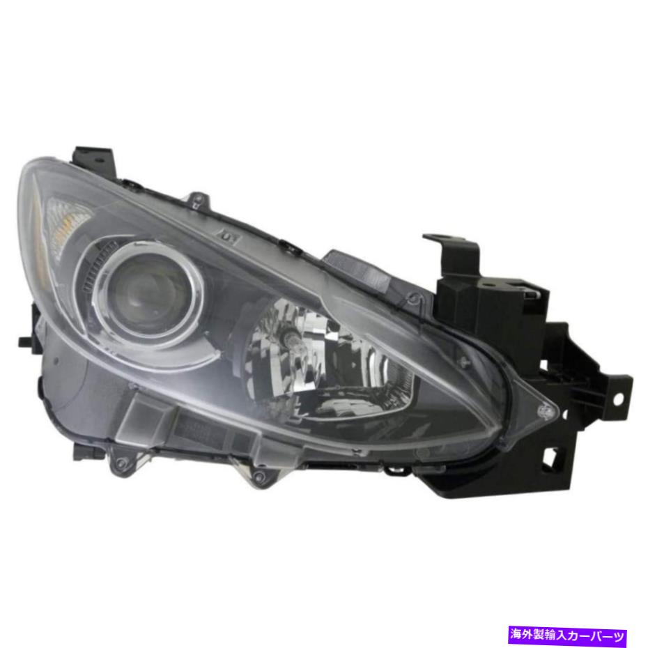 USヘッドライト MA2503144フィット2014-2016 Mazda 3ヘッドライト助手席側W /電球セダン MA2503144 Fits 2014-2016 Mazda 3 Headlight Passenger Side w/Bulbs Sedan【並行輸入品】