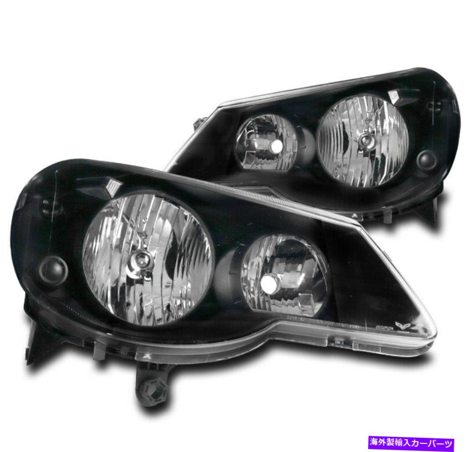 USヘッドライト 07 08 09 10 CHRYSLER SEBRINGクリスタルスタイルヘッドライトヘッドランプランプブラック FOR 07 08 09 10 CHRYSLER SEBRING CRYSTAL STYLE HEADLIGHTS HEADLAMPS LAMPS BLACK【並行輸入品】