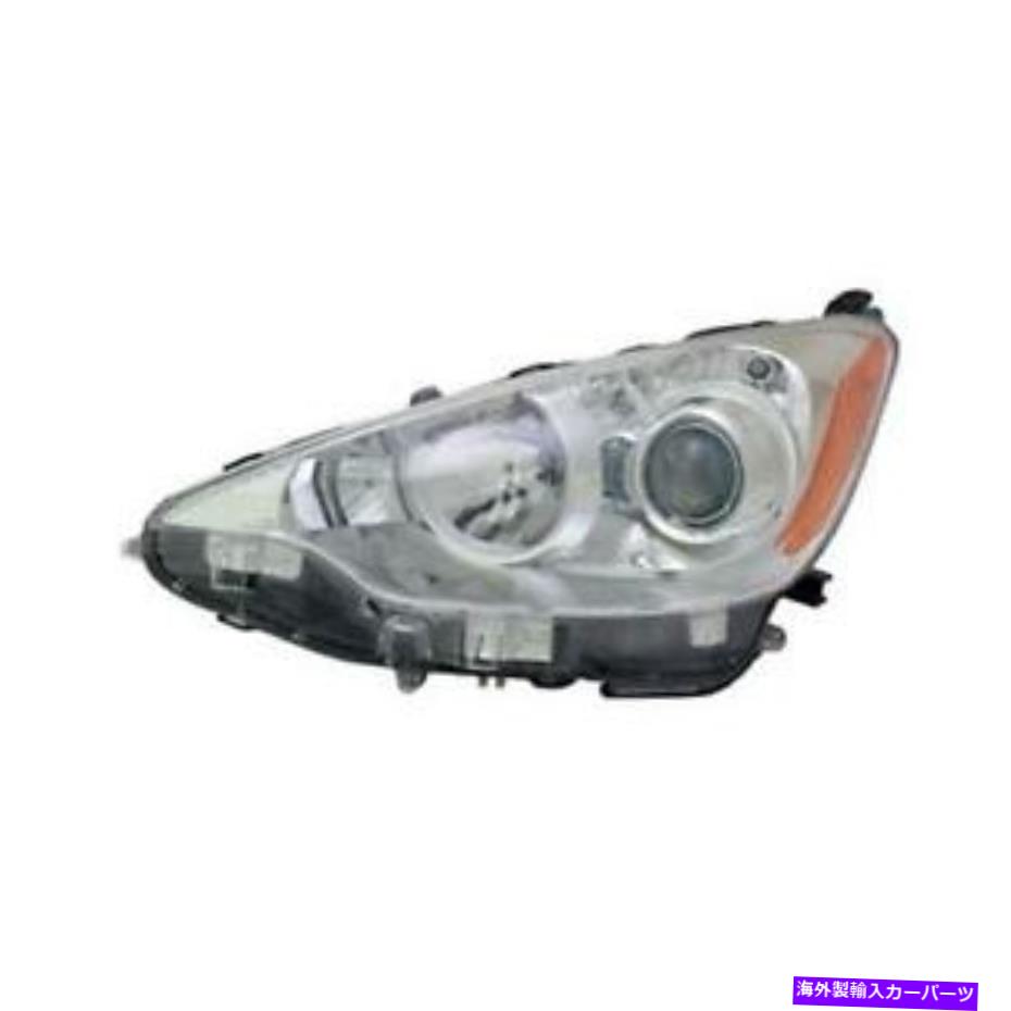 USヘッドライト TO2502214 12-14トヨタプリウスC用の左ヘッドランプアセンブリコンポジット TO2502214 Left Headlamp Assembly Composite for 12-14 Toyota Prius C【並行輸入品】
