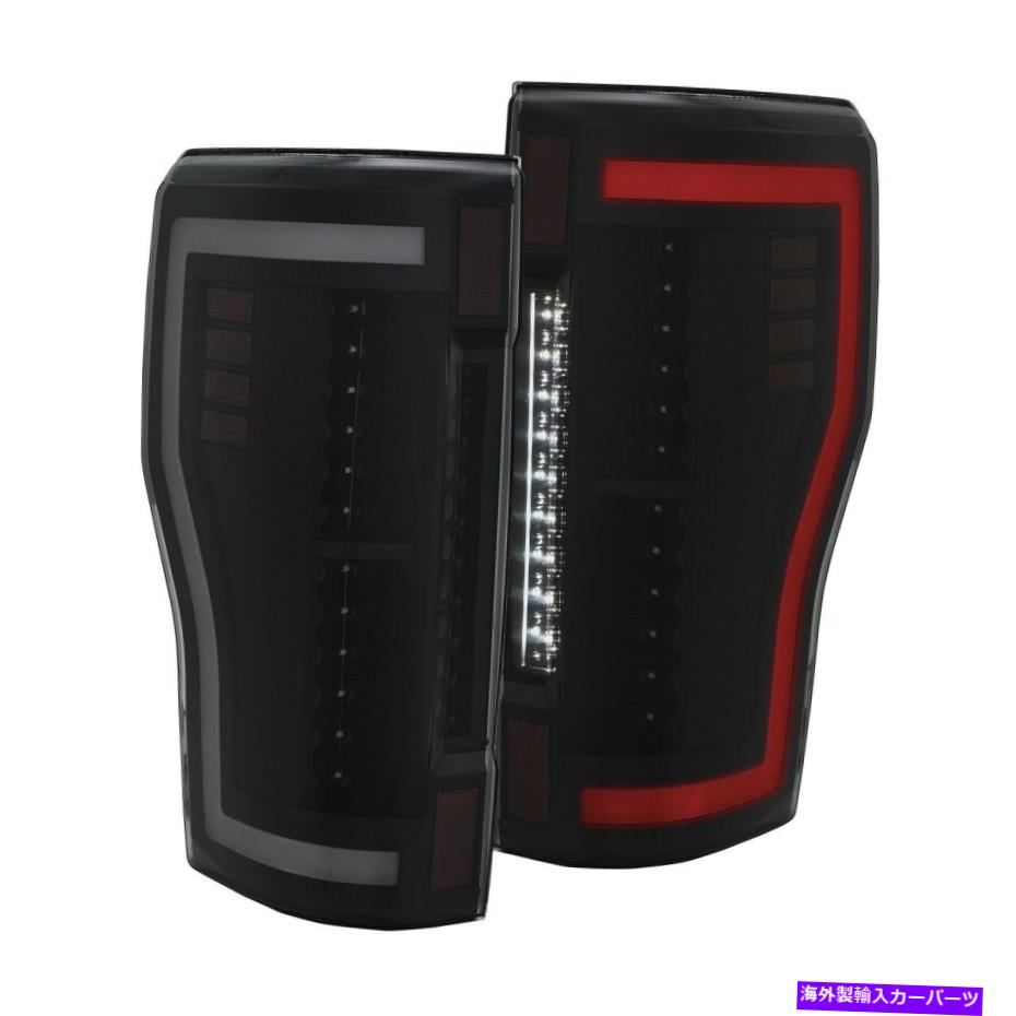 USテールライト 17-18フォードF250 F350 F450 Superduty RH + LHのための黒の煙の全LEDテールライト Black Smoke Full LED Tail Lights For 17-18 Ford F250 F350 F450 SuperDuty RH + LH【並行輸入品】