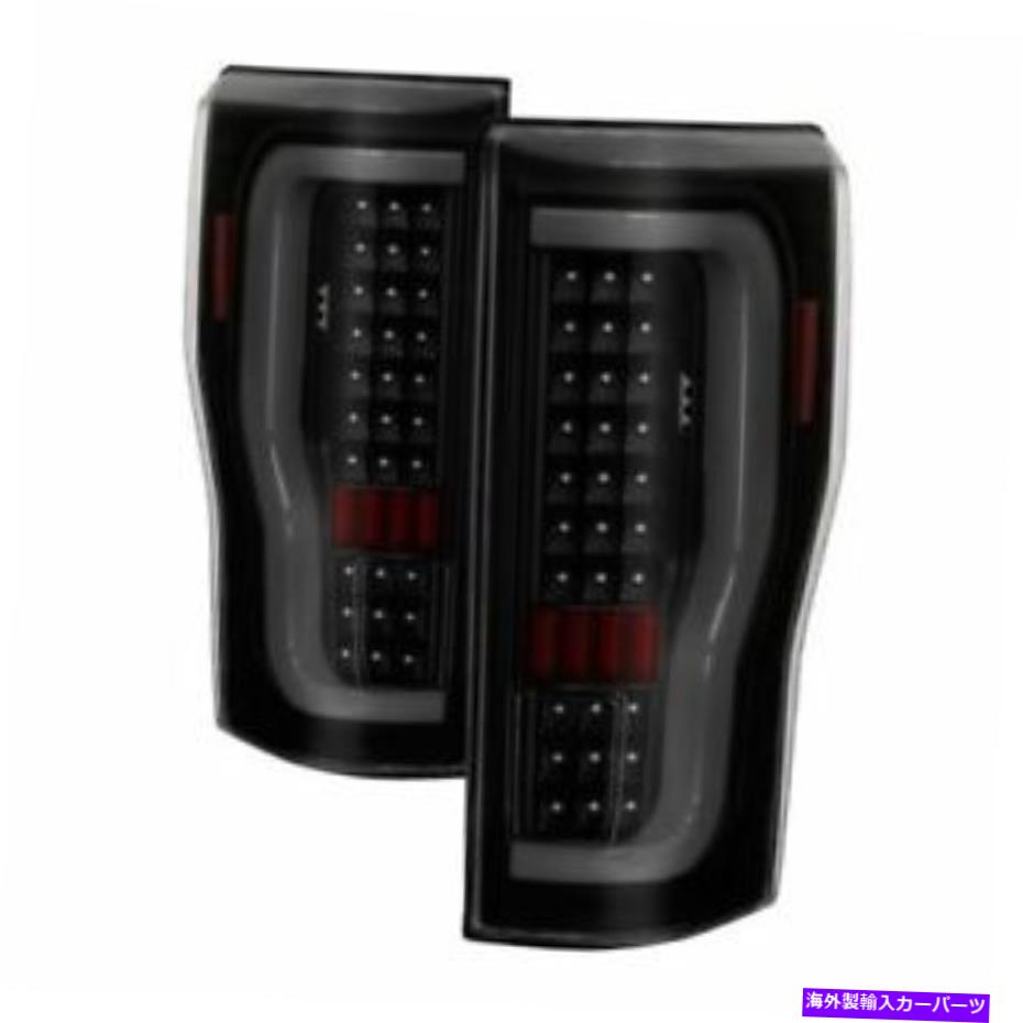 USテールライト XTUNE 9041617 2017-201 Ford F250 SDのための2つの黒い煙のLEDテールライトセット Xtune 9041617 LED Tail Lights Set of 2 Black Smoke for 2017-201 Ford F250 SD【並行輸入品】