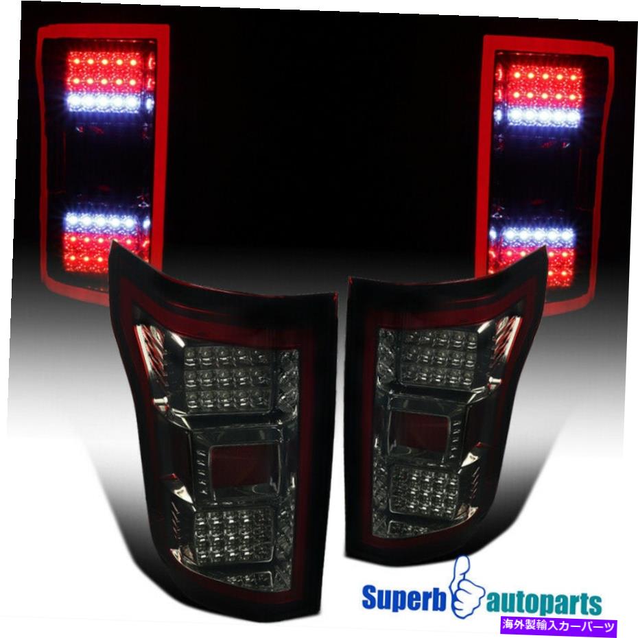 USテールライト 2018-2020 Ford F150の煙赤のフルLED DRLストリップリアブレーキテールライト For 2018-2020 Ford F150 Smoke Red Full LED DRL Strip Rear Brake Tail Lights【並行輸入品】