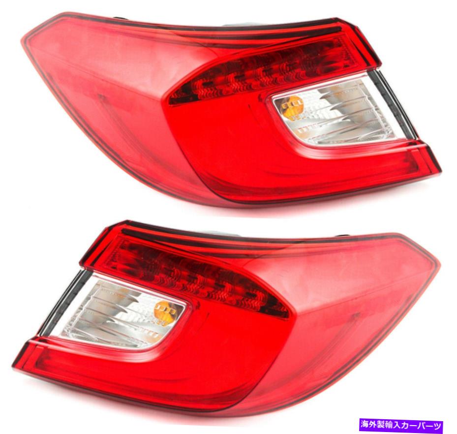 USテールライト 2018年2019年ホーナアコードセダンテールライトペアセット For 2018 2019 hodna accord sedan Tail lights Pair Set【並行輸入品】