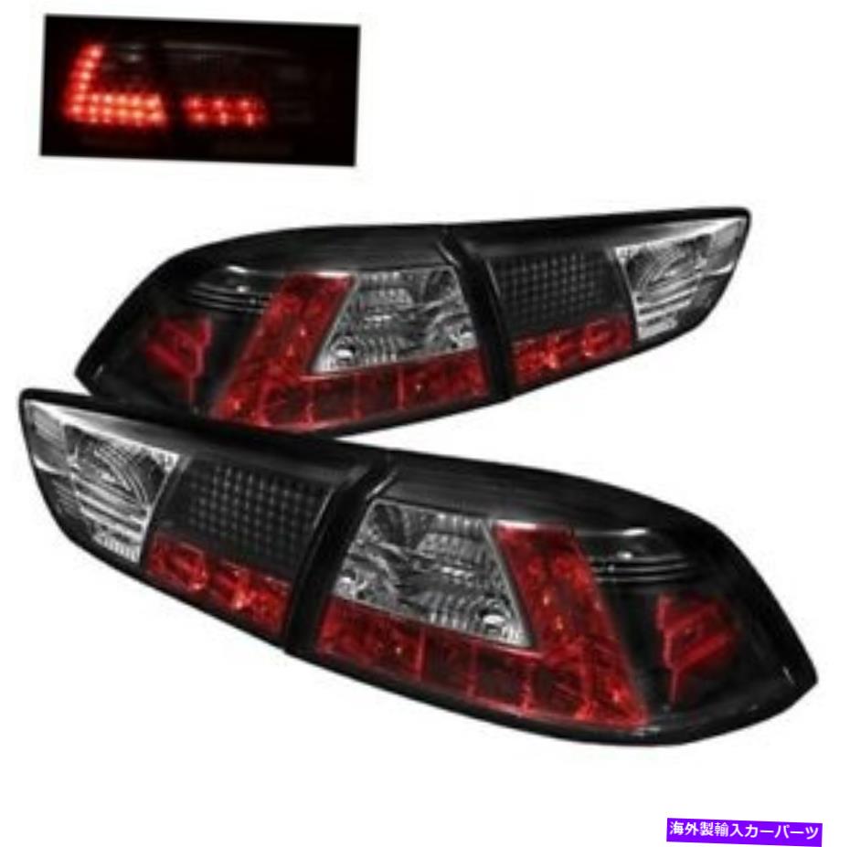 USテールライト Spyder 5030375 LEDテールライトブラック2008-2014三菱ランサー2PC Spyder 5030375 LED Tail Lights Black For 2008-2014 Mitsubishi Lancer 2pc NEW【並行輸入品】