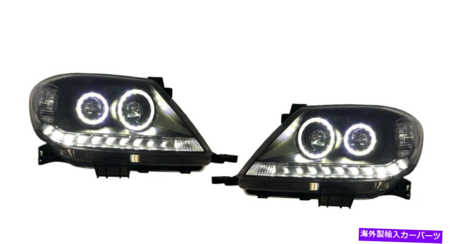 USテールライト * LED Angel Eyes * Altezza Head Light Lump Suit Toyota Hilux Vigo SR5 2005 - 2011 *LED ANGEL EYES* ALTEZZA HEAD LIGHT LAMP SUIT TOYOTA HILUX VIGO SR5 2005 - 2011【並行輸入品】