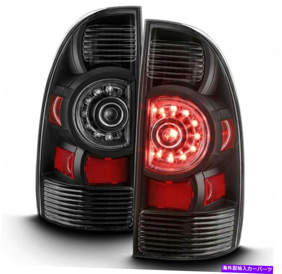 USテールライト 05-15トヨタタコマテールライトブレーキランプブラック/スモーク右+左セットペア For 05-15 Toyota Tacoma Tail Lights Brake Lamps Black/Smoked Right+Left set pair【並行輸入品】