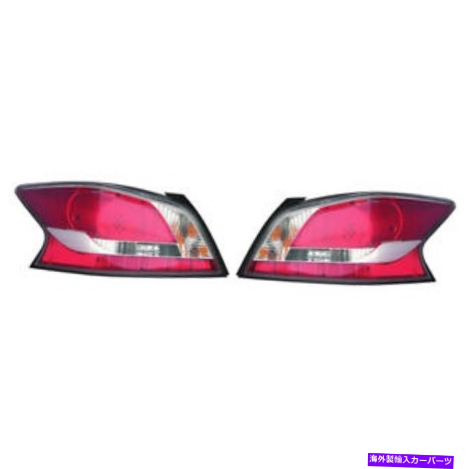 USテールライト 日産アルティマテールライト2014年2015ペアLHとRHサイドw /電球カーパ For Nissan Altima Tail Light 2014 2015 Pair LH and RH Side w/ Bulbs CAPA【並行輸入品】