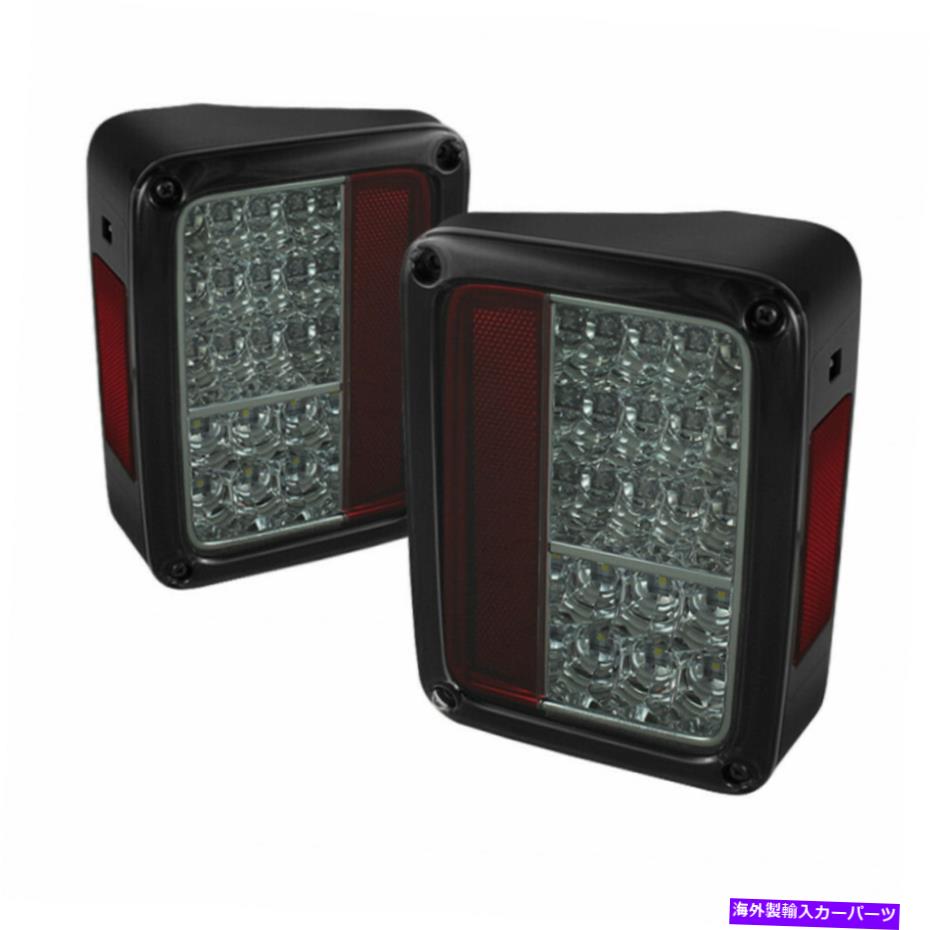 USテールライト ジープwrangler 2007-2017テールライトLEDスモークALT-YD-JWA07-LED-SMのためのスパイダー Spyder For Jeep Wrangler 2007-2017 Tail Lights LED Smoke ALT-YD-JWA07-LED-SM【並行輸入品】