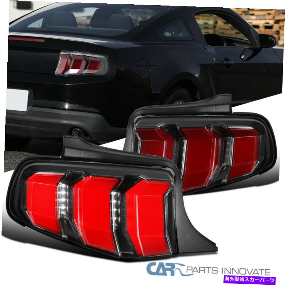 【楽天市場】USテールライト 1012フォードマスタングレッドLEDバーシーケンシャルシグナルテールブレーキライトペア For 1012