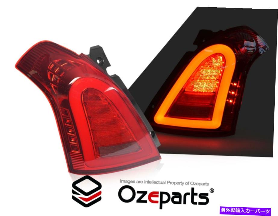 USテールライト スズキSwift Hatch EZC21 RS415 2005年?2010のためのフルLED赤いストライプテールライト FULL LED RED Stripe Tail Lights For Suzuki Swift Hatch EZC21 RS415 2005~2010【並行輸入品】