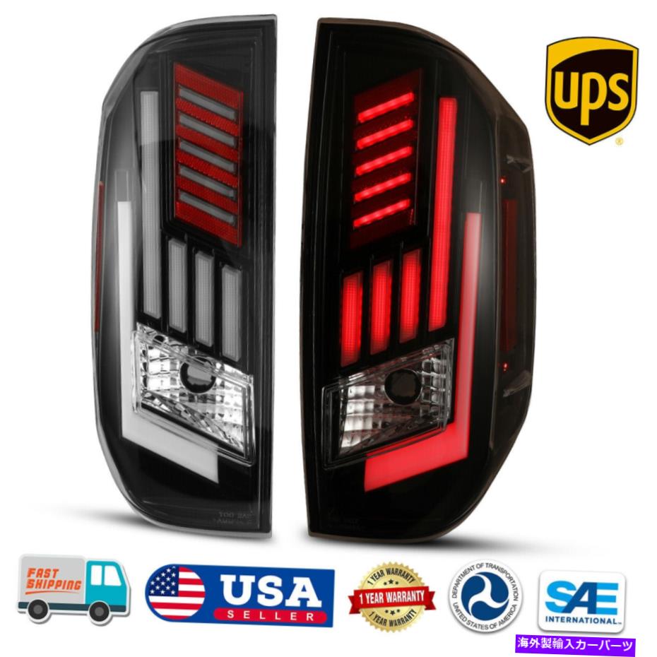 USテールライト 2014-2021トヨタツンドラLEDテールライトシーケンシャルターンシグナルブラッククリア for 2014-2021 Toyota Tundra LED Tail Lights Sequential Turn Signals Black Clear【並行輸入品】｜Us Custom Parts Shop USDM