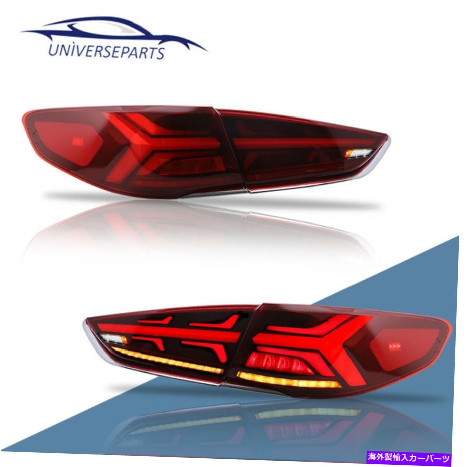 USテールライト ペアLEDテールライトを起動する2018-2019 Hyundai Sonataのアニメーションリアランプを起動 Pair LED Tail Lights Start up Animation Rear Lamps For 2018-2019 Hyundai Sonata【並行輸入品】