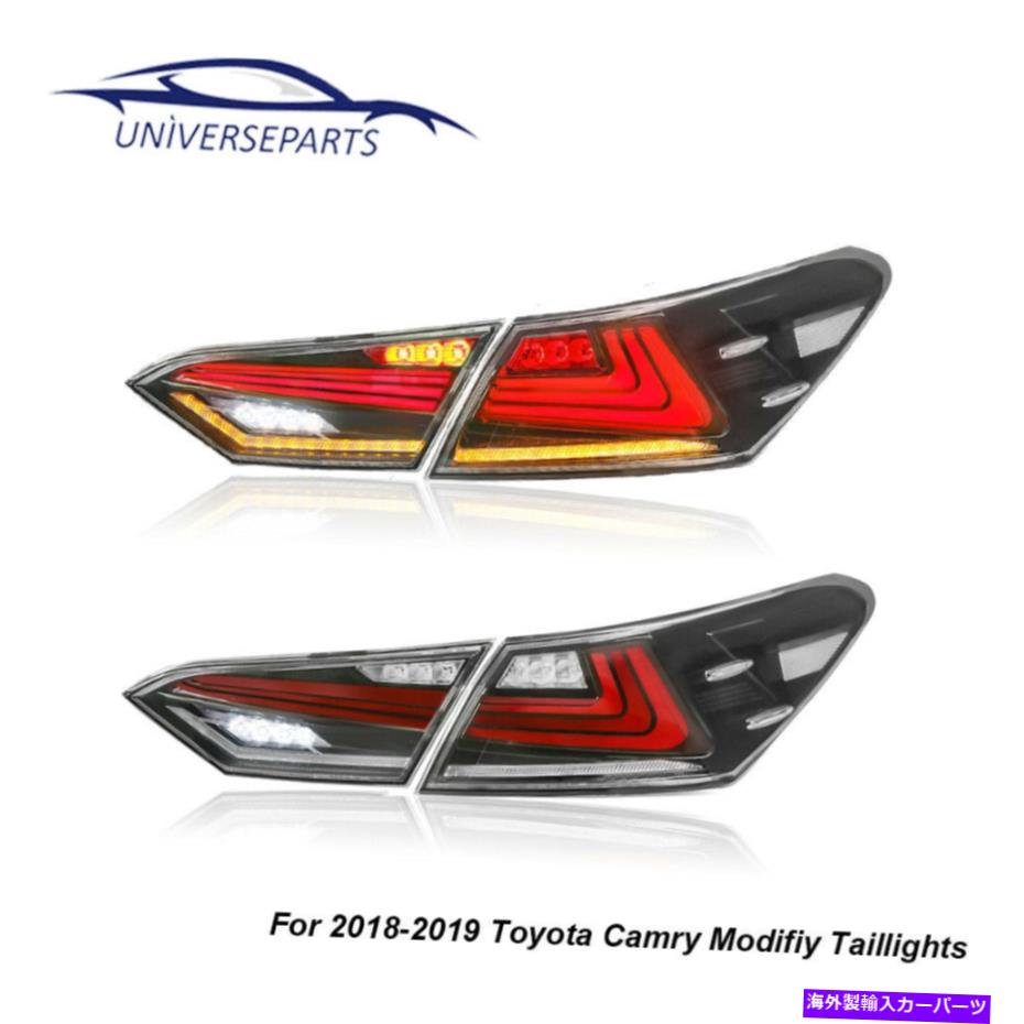 USテールライト Vland Pair Ledテールライトリアランプは2018-2019トヨタカムリを修正する VLAND Pair LED Tail Light Rear Lamp for 2018-2019 Toyota Camry Modify Clear【並行輸入品】 62,780円