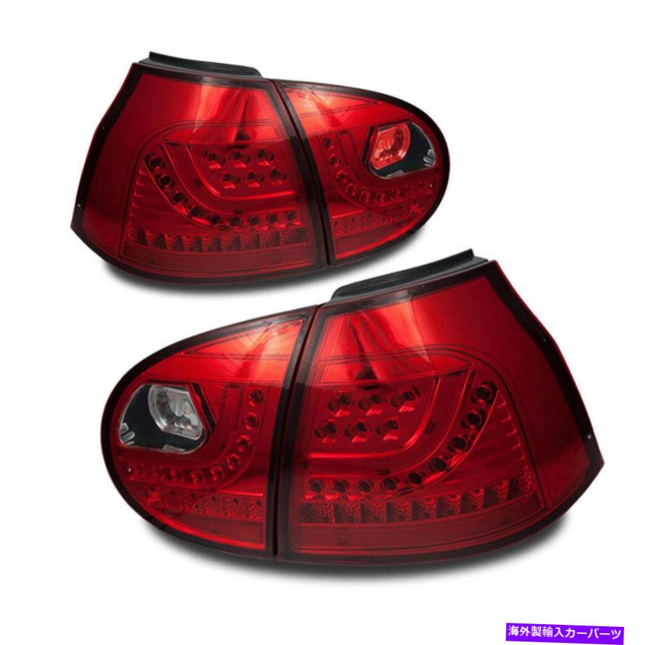 USテールライト 06-09フォルクスワーゲンゴルフGTIウサギLEDクロームハウジングレッドレンズテールライトランプ For 06-09 Volkswagen Golf GTi Rabbit LED Chrome Housing Red Lens Tail Light Lamp【並行輸入品】|Us Custom Parts Shop USDM