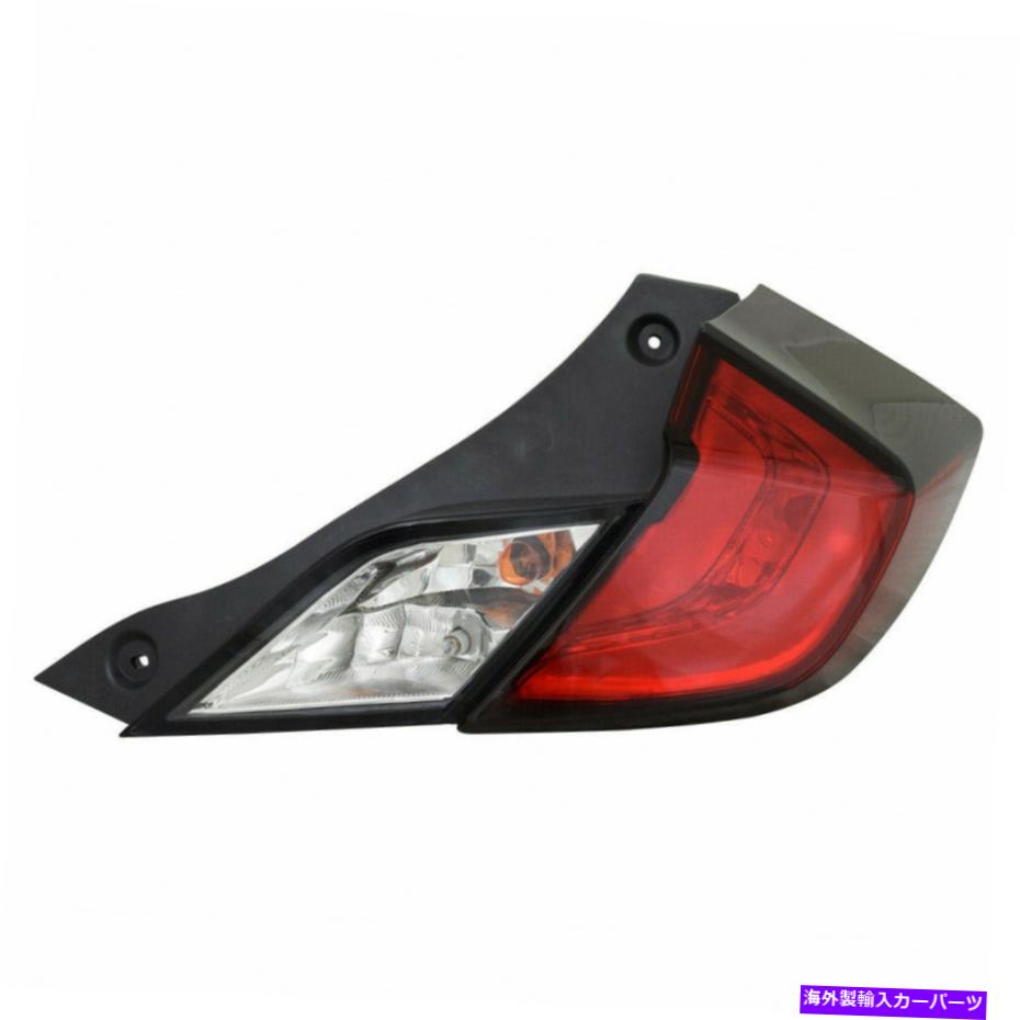 USテールライト ホンダシビッククーペアウターテールライト2016 17 18 19 2020旅客サイドカーパ For Honda Civic Coupe Outer Tail Light 2016 17 18 19 2020 Passenger Side CAPA【並行輸入品】