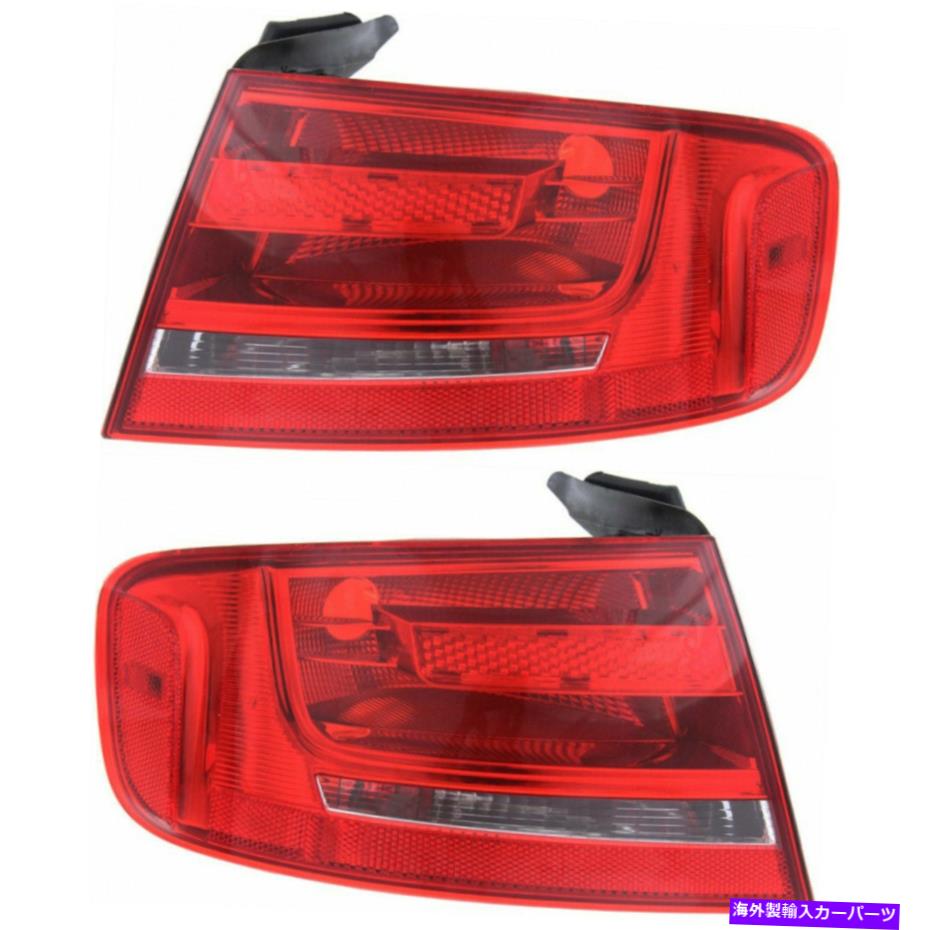 USテールライト Audi A4 / A4のQuattro Taill Lightアセンブリ2009-2012セダン対アウターハロゲン For Audi A4 / A4 Quattro Tail Light Assembly 2009-2012 Sedan Pair Outer Halogen【並行輸入品】