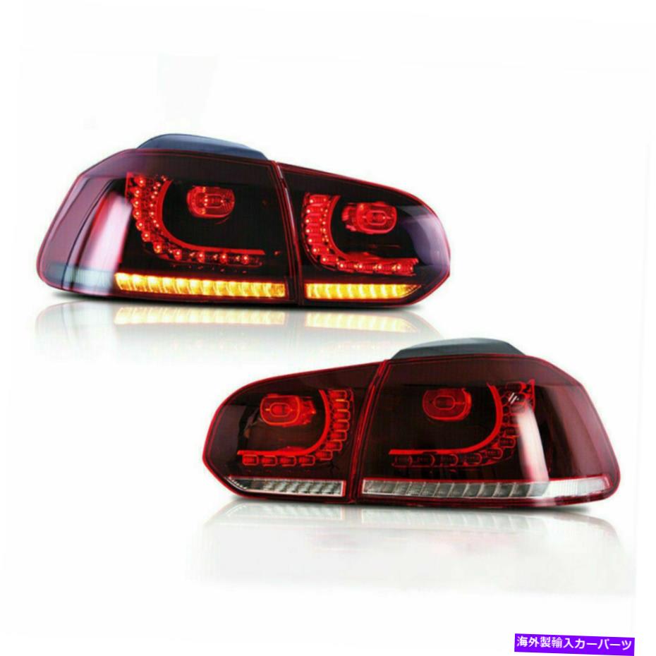 USテールライト フィット2010-2014フォルクスワーゲンゴルフ6左+右組立テールライト赤LEDリア Fits 2010-2014 Volkswagen Golf 6 Left+Right Assembly Tail Lights Red LED Rear【並行輸入品】｜Us Custom Parts Shop USDM