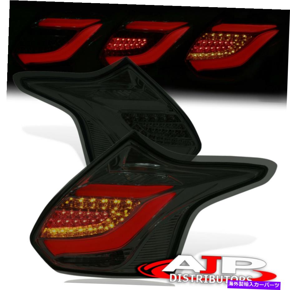 USテールライト 燻製LEDチューブブレーキテールライトライトランプ左+右+右~2014フォーカスフォーカスハッチ Smoked LED Tube Brake Tail Lights Lamp Left+Right For 2012-2014 Ford Focus Hatch【並行輸入品】|Us Custom Parts Shop USDM