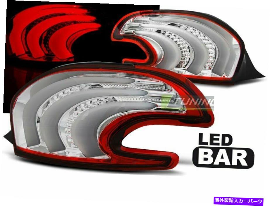 USテールライト Peugeot 208 12-15赤ホワイトCA LDPE08 Xino CAのためのLTI LEDテールライト LTI LED Tail Lights for Peugeot 208 12-15 Red White CA LDPE08 XINO CA【並行輸入品】|Us Custom Parts Shop USDM