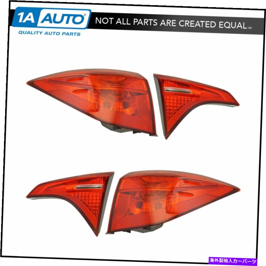USテールライト リアテールライトランプアセンブリ＆アウターキットトヨタカローラの4セット Rear Tail Light Lamp Assembly Inner & Outer Kit Set of 4 for Toyota Corolla New【並行輸入品】
