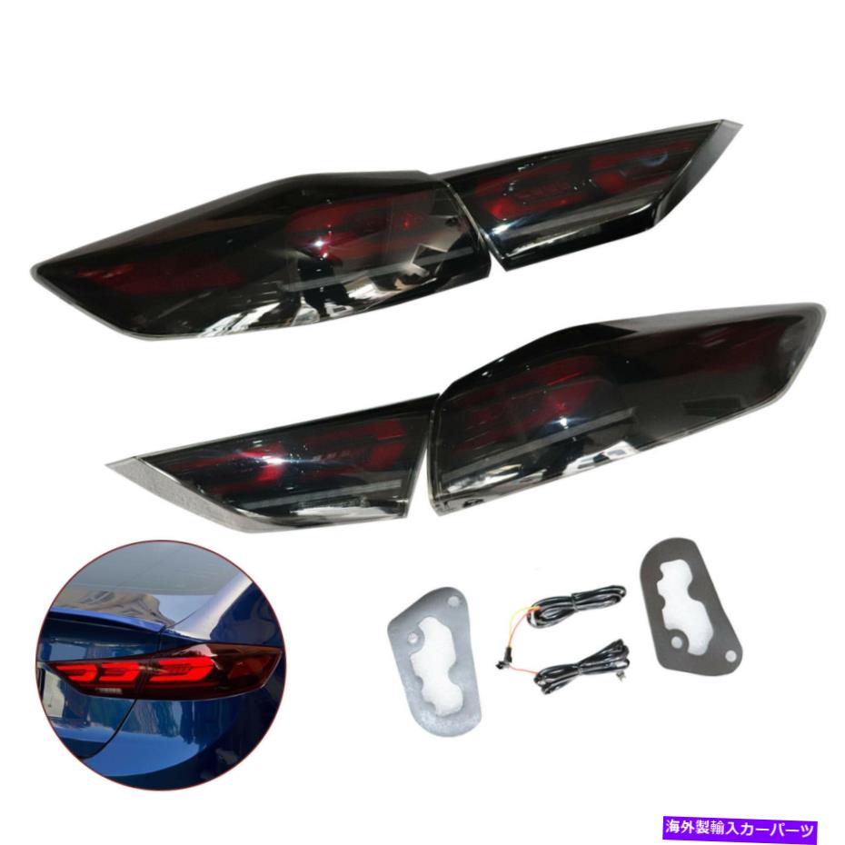 USテールライト Hyundai Elantra Dark LED後部ランプアセンブリLEDテールライト16-18ペア For Hyundai Elantra Dark LED Rear Lamps Assembly LED Tail Lights 16-18 A Pair【並行輸入品】