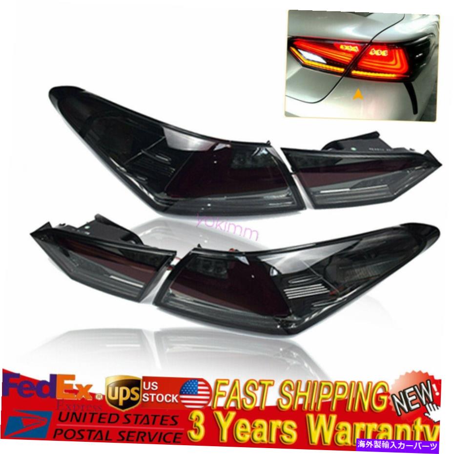 USテールライト LEDテールライト1ペア2018-2020トヨタカムリー起動アニメーションリアランプ LED Tail Lights 1 Pair For 2018-2020 Toyota Camry Start Up Animation Rear Lamps【並行輸入品】