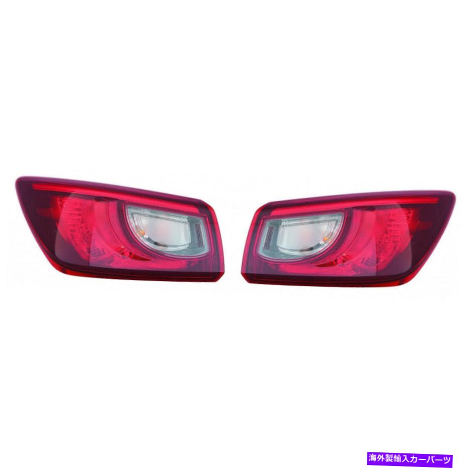 USテールライト マツダCX3テールライト2016-2019ペアRHとLHサイドの外側CAPA MA2804120 For Mazda CX3 Tail Light 2016-2019 Pair RH and LH Side Outer CAPA MA2804120【並行輸入品】