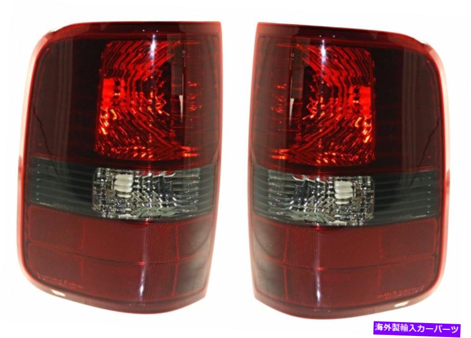 USテールライト フィット04-08 FD F150スタイルサイドテールランプ/ライトW /スモークレンズ左右セット Fits 04-08 FD F150 Styleside Tail Lamp / Light W/ Smoked Lens Right & Left Set【並行輸入品】