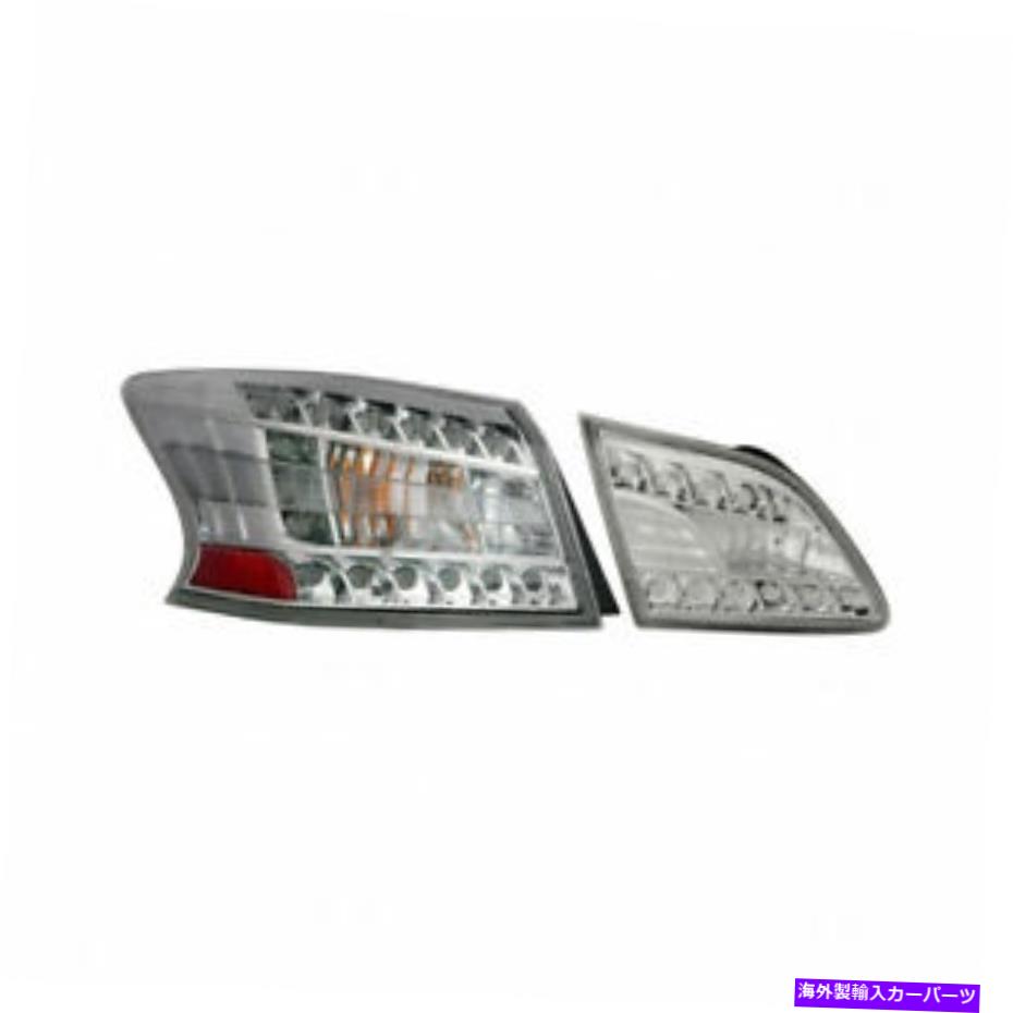 USテールライト 日産SENTRA 13-15テールライト＆インナーテールライトLEDクリアレンズクロム Fits Nissan SENTRA 13-15 Tail Light & Inner Tail Light LED CLEAR Lens Chrome【並行輸入品】｜Us Custom Parts Shop USDM