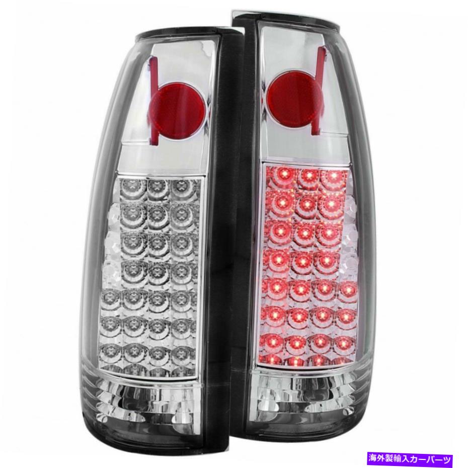 USテールライト Chevy C1500 1988-1998 Tail Lights LED ChromeのためのAnzo ANZO For Chevy C1500 1988-1998 Tail Lights LED Chrome【並行輸入品】