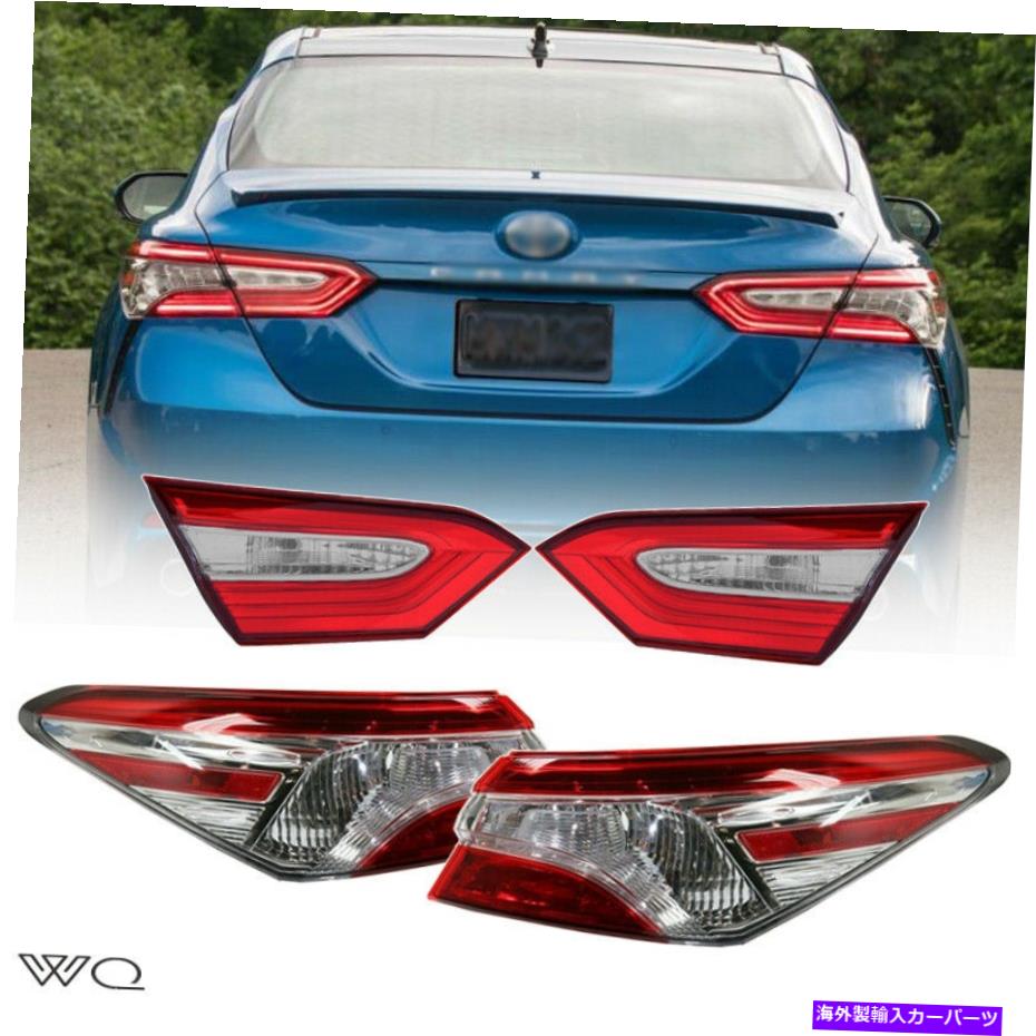 USテールライト 2018-2019トヨタカムリテールライトランプスモーククロームトリムLH＆RH 4PCS For 2018-2019 Toyota Camry Tail Lights Lamps Smoke Chrome Trim LH&RH 4PCS【並行輸入品】｜Us Custom Parts Shop USDM
