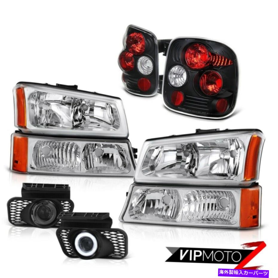 USテールライト 2003-2006 SilveradoヘッドランプユーロクロームバンパーテールライトプロジェクターLED DRLの霧 2003-2006 Silverado Headlamp Euro Chrome Bumper Tail Light Projector LED DRL Fog【並行輸入品】｜Us Custom Parts Shop USDM