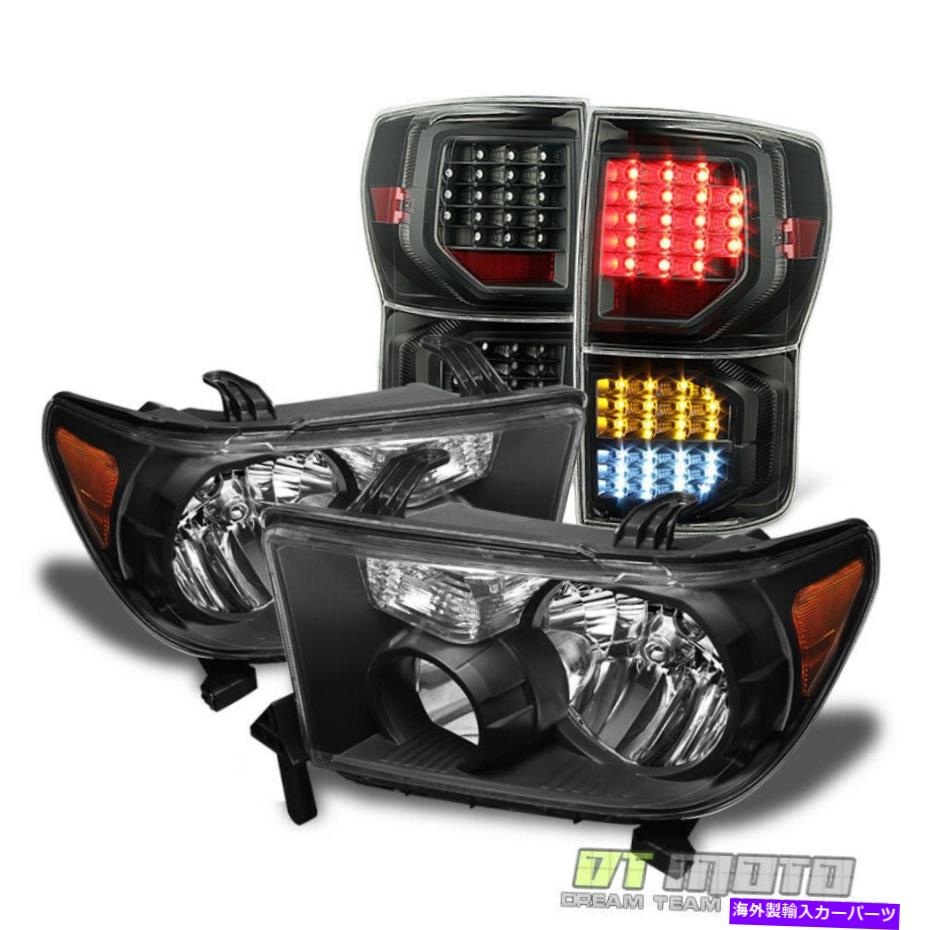 USテールライト 2007-2013トヨタツンドラブラックヘッドライト+フルLEDテールライトブレーキランプ For 2007-2013 Toyota Tundra Black Headlights +Full LED Tail Lights Brake Lamps【並行輸入品】|Us Custom Parts Shop USDM