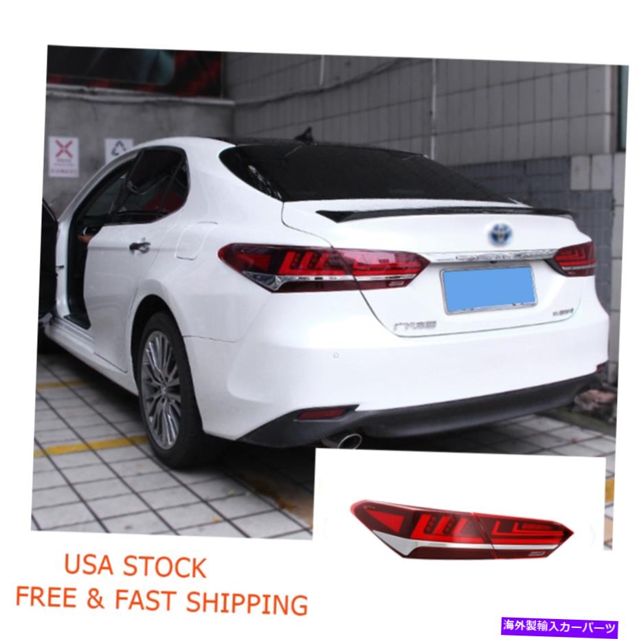 USテールライト TOYOTA CAMRY 18~20のLEDテールライトTaillight Red LED TailLights For Toyota Camry 18-20 Turn signal Dynamic Replace taillight Red【並行輸入品】