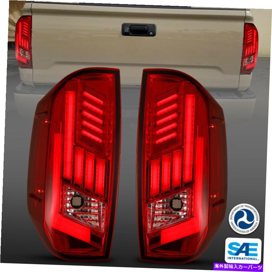 USテールライト トヨタツンドラLEDテールライト順次リアランプアセンブリレンズ14-21 Toyota Tundra LED Tail Lights Sequential Rear Lamps Assembly Red Lens For 14-21【並行輸入品】|Us Custom Parts Shop USDM