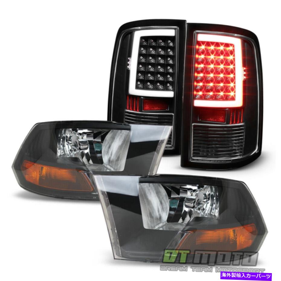USテールライト ブラック2009-2018ドッジRAM 1500ヘッドライトヘッドランプ+ LEDチューブテールライトランプ Black 2009-2018 Dodge Ram 1500 Headlights Headlamps+LED Tube Tail Lights Lamps【並行輸入品】|Us Custom Parts Shop USDM