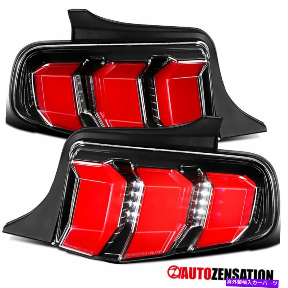 USテールライト 2010-2012フォードマスタングスリックブラックシーケンシャルLEDシグナルテールライトランプ For 2010-2012 Ford Mustang Slick Black Sequential LED Signal Tail Lights Lamps【並行輸入品】｜Us Custom Parts Shop USDM