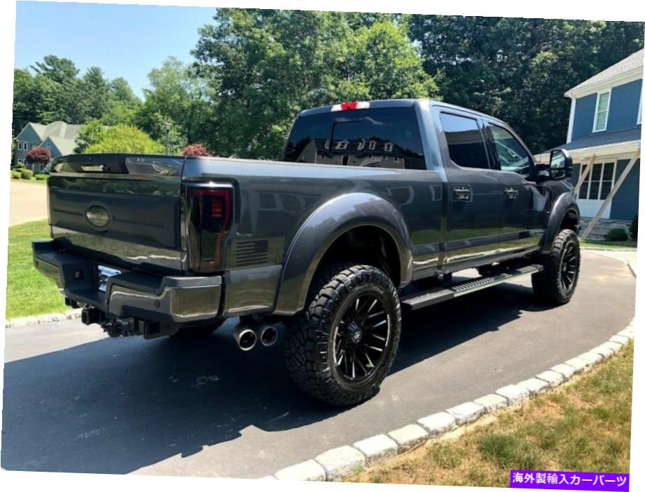 USテールライト 2017-2020 F250 F350 Anzo LED U-BARテールライト繊維光学ブラックスモークレンズ 2017-2020 F250 F350 Anzo LED U-BAR Tail Lights Fiber Optics Black Smoked Lens【並行輸入品】