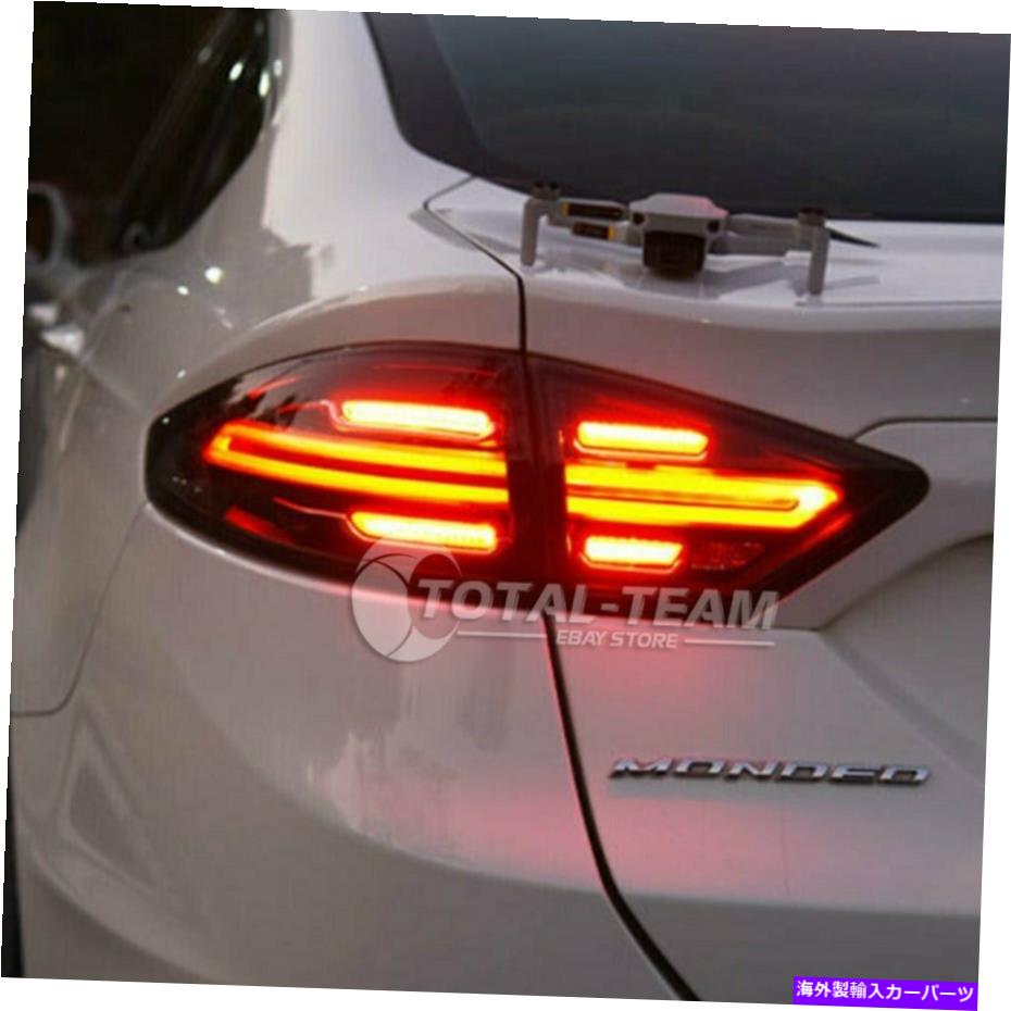USテールライト Ford Fusion 2013-2016 Black LED後部ランプアセンブリLEDテールライトランプ For Ford Fusion 2013-2016 Black LED Rear Lamps Assembly LED Tail Lights Lamps【並行輸入品】