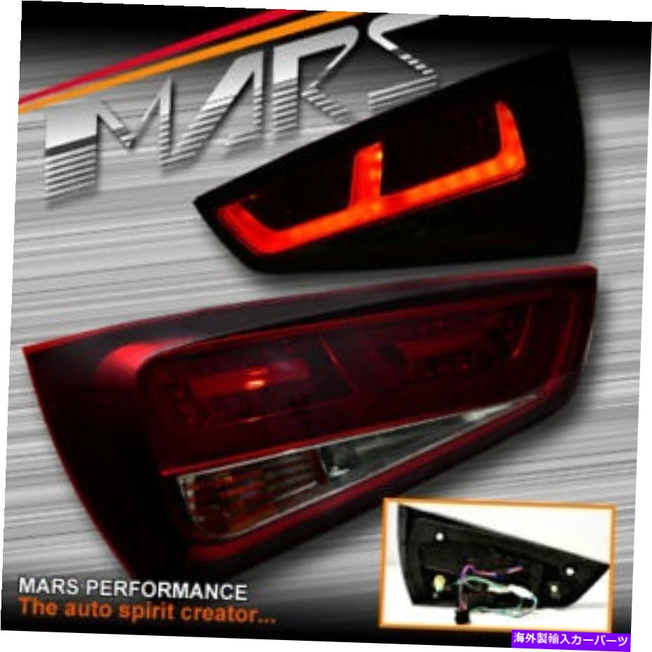 USテールライト Audi A1 8X 2010-2014ハッチのための燻製赤のアップグレード3D LEDストライプバーテールライト Smoked Red upgrade 3D LED Stripe Bar Tail Lights for AUDI A1 8X 2010-2014 Hatch【並行輸入品】