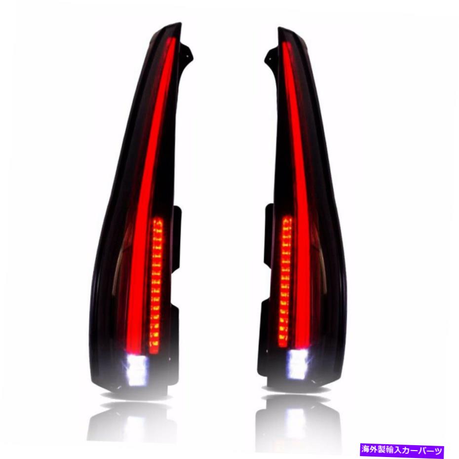 USテールライト 2007-2014キャデラックエスカレードESV 2016スタイルのための色合いの煙LEDテールライトランプ Tinted Smoke LED Tail Lights Lamp For 2007-2014 CADILLAC Escalade ESV 2016 Style【並行輸入品】